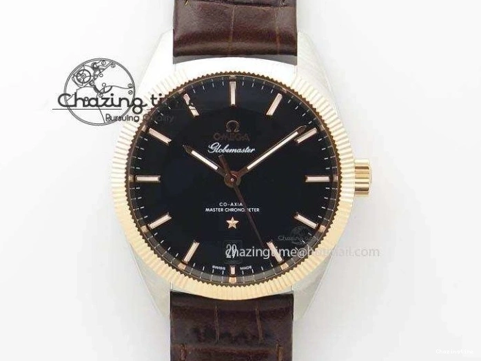 0110 Affordable De Ville Prestige Real PR SS ZF 1:1  Best Edition White Dial YG Markers Brown Leather Strap MIYOTA 7899